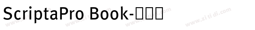 ScriptaPro Book字体转换